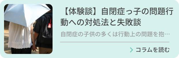 【体験談】自閉症っ子の問題行動への対処法と失敗談のバナー画像