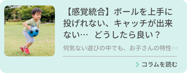 【感覚統合】ボールを上手に投げれない、キャッチが出来ない… どうしたら良い？のバナー画像